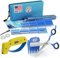Calming Clipper® - The Silent, Gentle Haircutting Kit for Children with Autism and Sensory Sensitivity - Includes Barber Cape (21pcs RH + Sharpener)