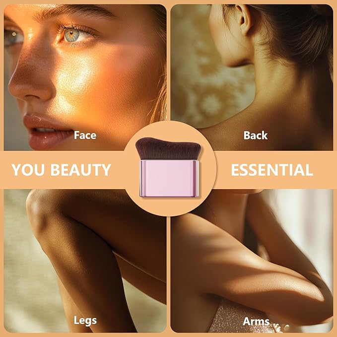 docolor Self Tanner Brush Body Makeup Brush for Flawless Face and Body Makeup, Sunless Tanner Blending Brush Body Brush for Self Tanner, Bronzer, Foundation, Vegan & Cruelty Free