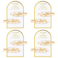 8PCS No Bend No Crease Gold Glitter Makeup Creaseless Hair Clips - Styling Hair Accessories for Bride, Women & Girls