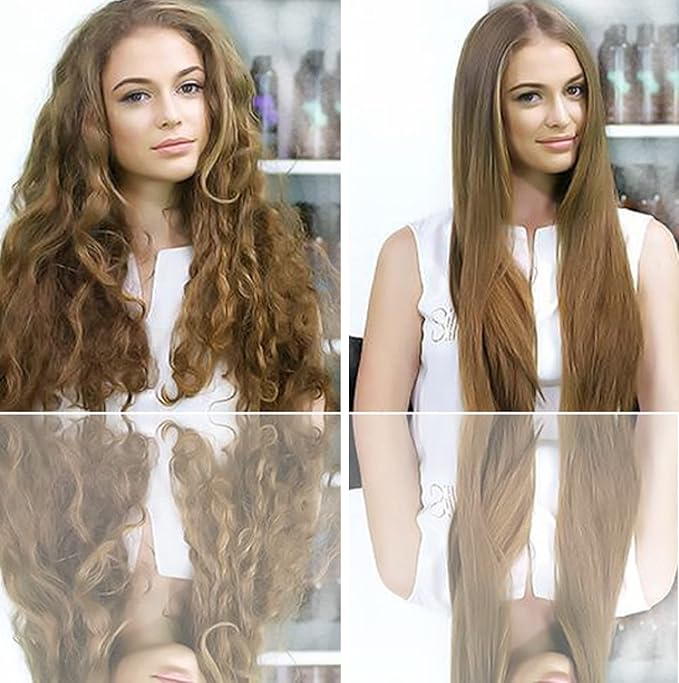 Gold Label Brazilian Keratin Hair Treatment Straightening works on All Hair Types Incl Coarse Thick Dry Frizzy Curly Bleached Dominican Brazilian Indian Strong formula Hair 240ml
