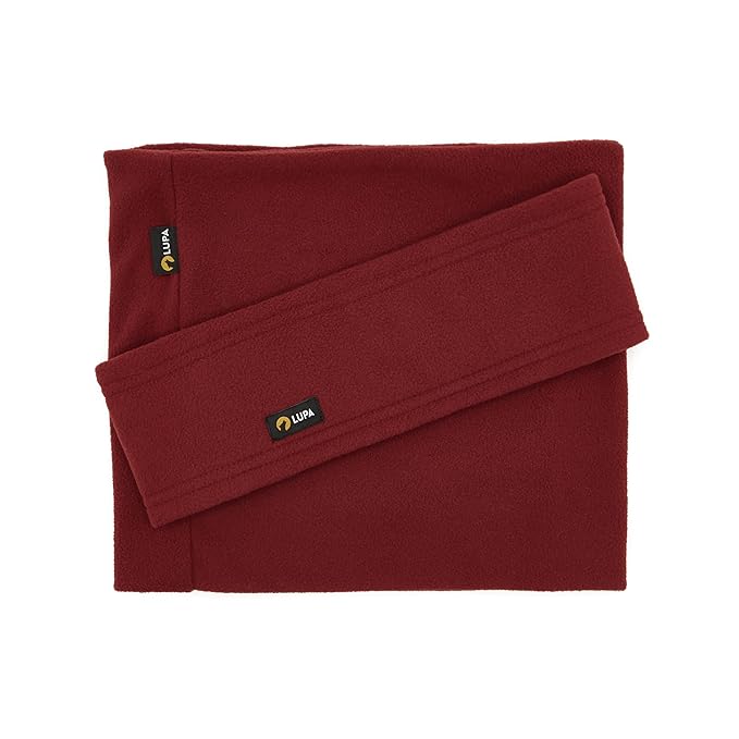 Lupa Unisex Triple-Layer Micro Fleece Headband - Ear Warmer - Burgundy (New)