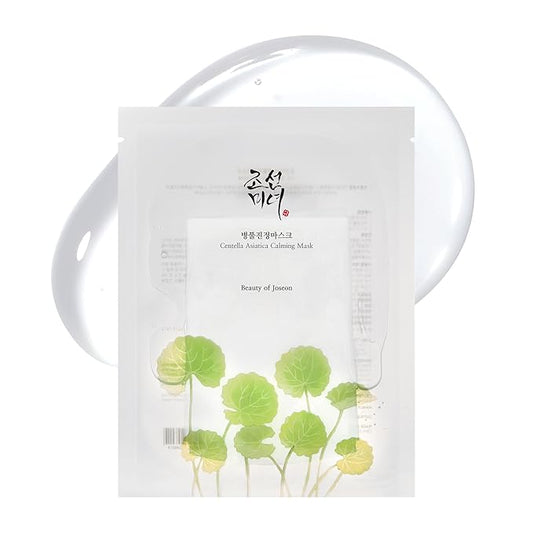Beauty of Joseon Centella Asiatica Calming Mask Daily Moisturizing Soothing Cica Face Sheet Mask for All Skin Types, Korean Skincare Stuffers for Men Women, 10 sheets