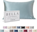 Bella Coterie Luxury Silk Pillowcase for Hair and Skin | 30 Momme | 100% Pure 6A Mulberry Silk | Super Soft | Perfectly Plush [Queen, Slate Blue]