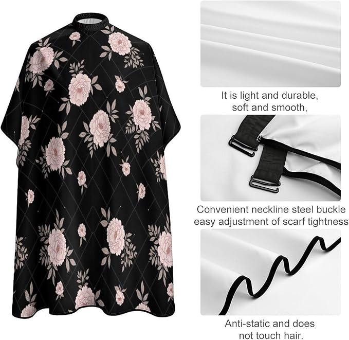 Hairdresser Cape with Neck Clasp for Coloring/Perming/Styling