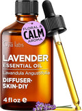 Gya Labs Lavender Essential Oil - 4 Fl Oz - for Hair, Skin, Diffuser, Aromatherapy & DIY Candle Making Scent