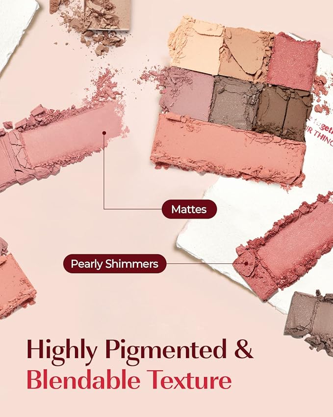 AMTS Eyeshadow Off Sienna & Misty Lavender Palettes Set, Valentine's gifts for teen girls, women | Matte Shimmer Metallic, Long Lasting