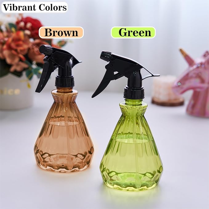 𝐍𝐄𝐖 Spray Bottles 17 oz (2 Pack) - Leak Proof, Adjustable Nozzle, Empty Spray Bottles For Cleaning Solutions, Plants, Hair Misting, Pet, Or Diy Spray Bottle