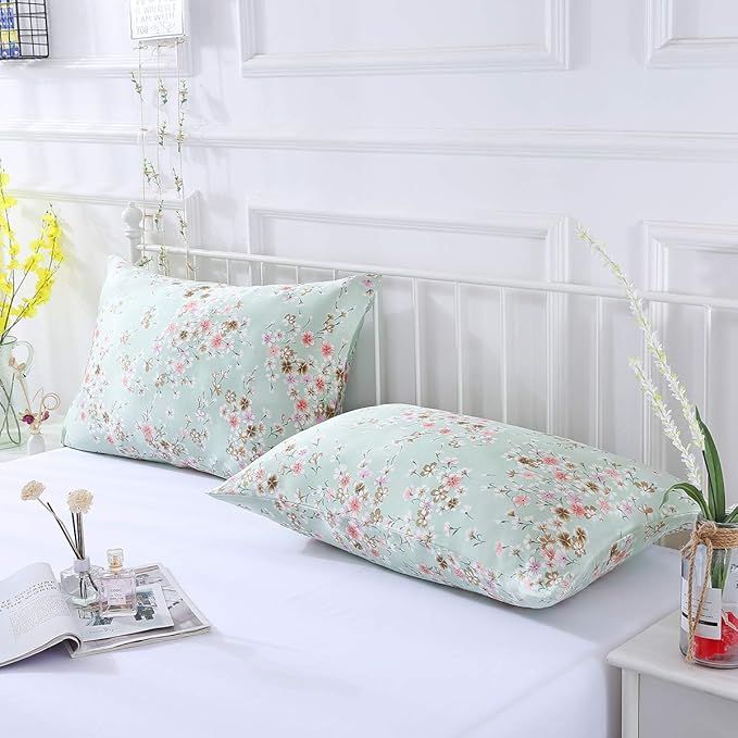 SLPBABY Silk Pillowcase for Hair and Skin with Hidden Zipper Print (King, Pattern27)