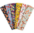 TERSE Headbands for Women Trendy Floral Print - Non Slip Summer Head Bands Soft Fabric Hair Bands for Workout Yoga Running Sport