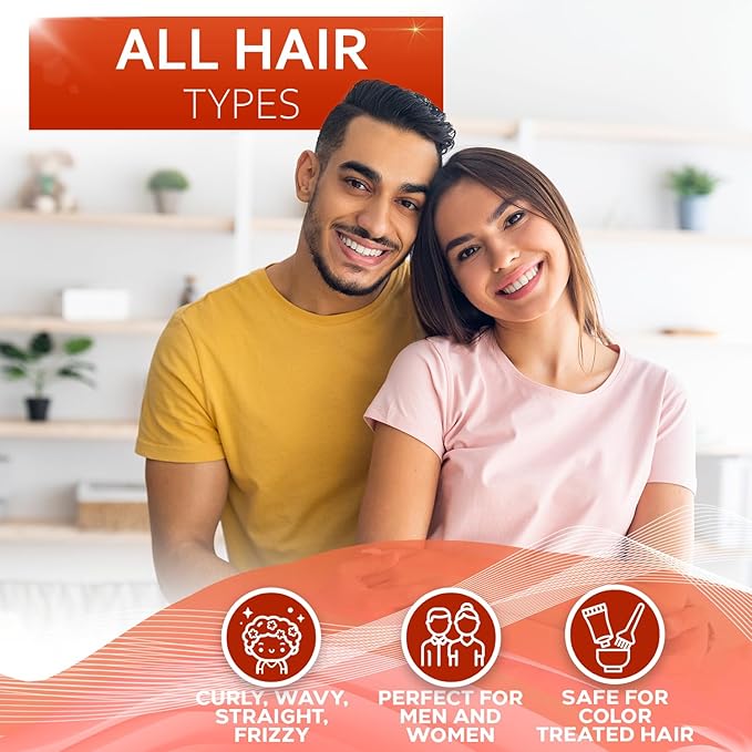 Batana Oil Hair Serum - Repair Thinning, Dry, Damaged, Fine and Split Ends - Thickening, Lightweight Formula - Anti Frizz and Heat Protection Control Products for Men and Women - Curly and Frizzy Mix