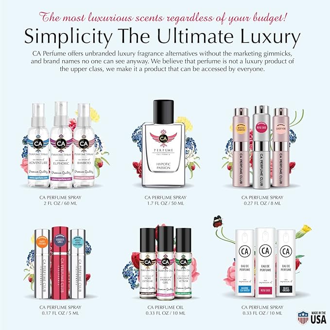 CA Perfume Impression of Silver Mountain For Women Replica Fragrance Body Oil Dupes Alcohol-Free Essential Aromatherapy Sample Travel Size Concentrated Long Lasting Attar Roll-On 0.3 Fl Oz/10ml