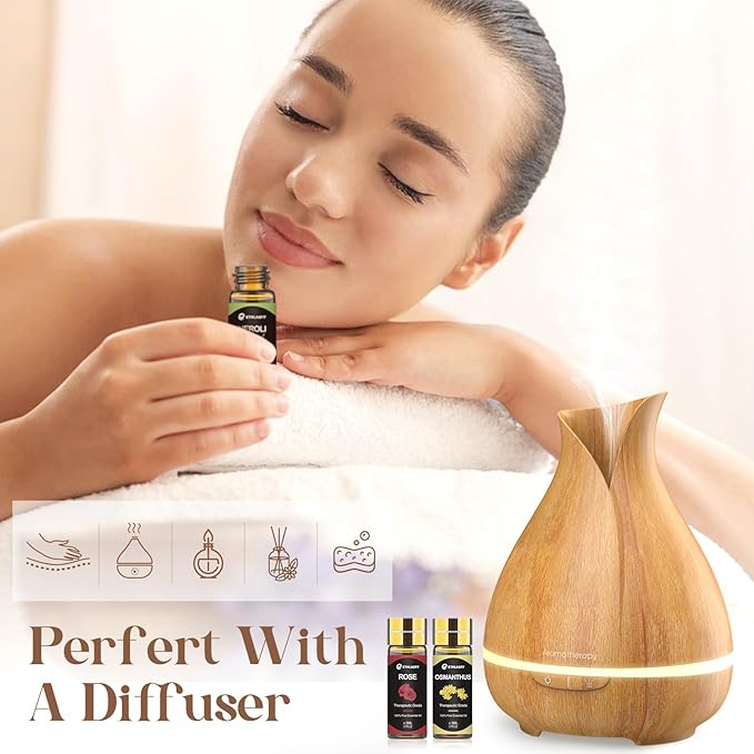 Essential Oils Set 40 Pcs, Essential Oils Perfect for Diffuser, Fragrance Oil Set for Massage, Soap, Candle Bath Bombs Making