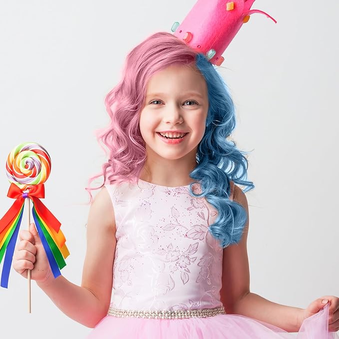Hair Chalk for Girls - Temporary Bright Hair Color Comb for Birthday, Cosplay, Halloween, Christmas