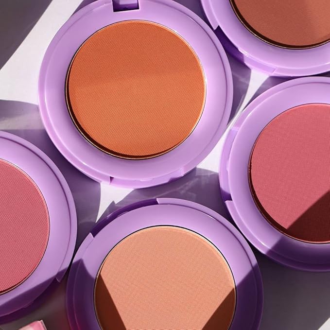 Half Caked In Bloom Powder Blush | vegan & cruelty-free, fragrance-free, highly pigmented, primer-infused | 3.8g (Day 'N' Nite)