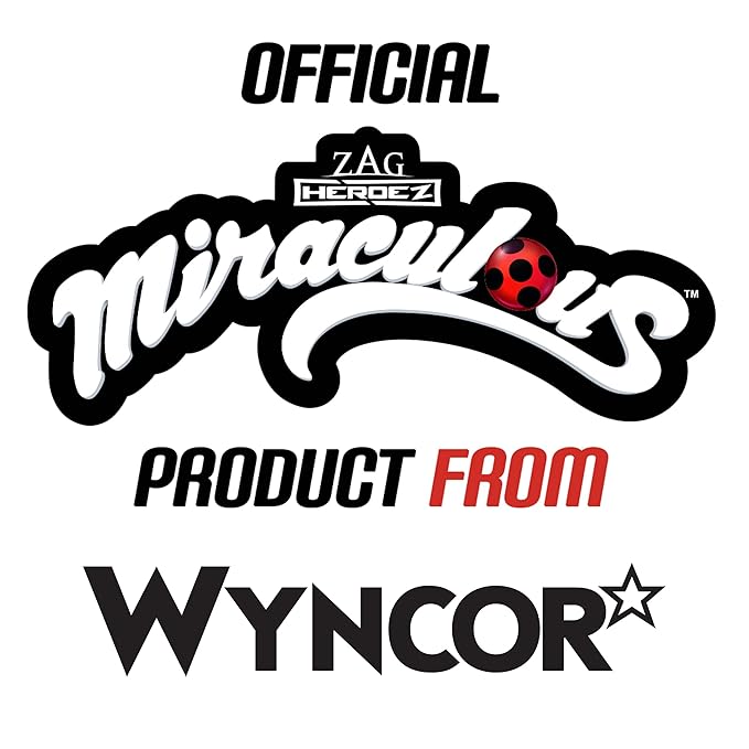 Miraculous Ladybug Kids Makeup Set - 10 Piece Bag with Nail Polish, Hair Chalk, Stickers & More - Safe, Non-Toxic Pretend Play Cosmetics - Rena Rouge Themed Makeup Kit for Children