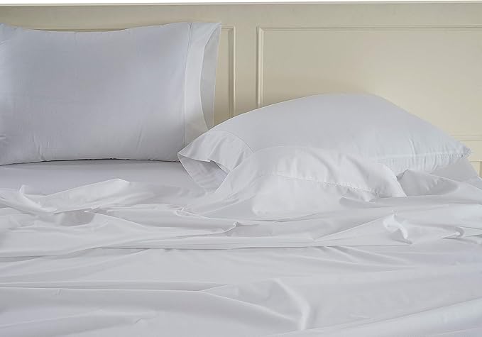 Lane Linen 100% Organic Cotton Pillow Cases King Size (20''x36'') King Size Set of 2 Certified Organic Cotton Pillowcases Set of 2 White Pillow Cases