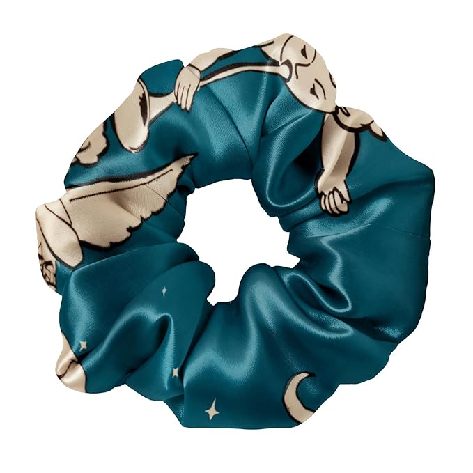 LILYSILK Silk Hair Scrunchies Ties for Frizz & Breakage Prevention 100% Mulberry No Damage Elastic Ponytail Holders, Gemini