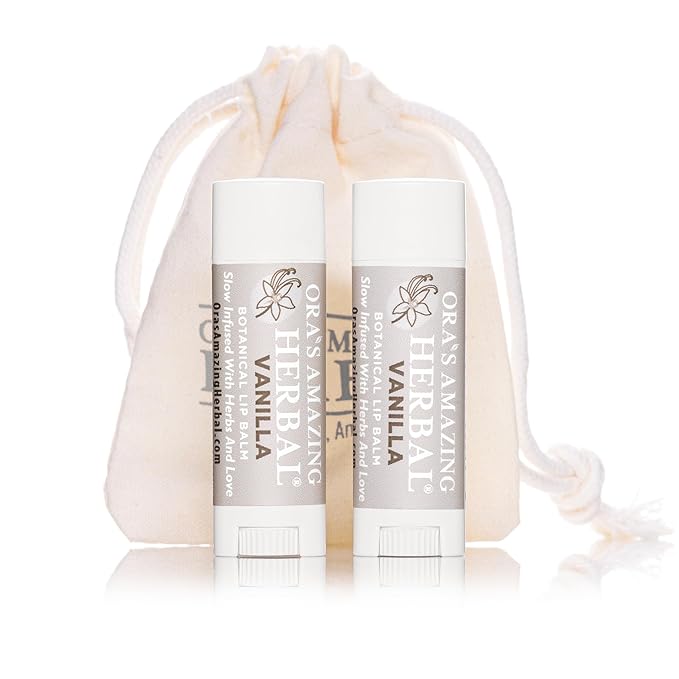 Soothing Natural Vanilla Lip Balm, Beeswax Lip Balm, Calendula Lip Balm, Dry Cracked Lips, Perioral Dermatitis, Organic Coconut Oil No Synthetic Fragrance