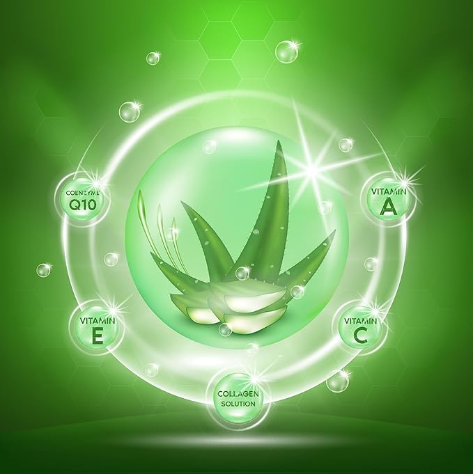 MVP Hair Care Organic Aloe Vera Gel, 8.45 fl oz - Pure Aloe Vera Gel for Face, Skin & Hair, Cold Pressed Natural Aloevera for Hydration, Softness, Smooth Texture & Sunburn Relief