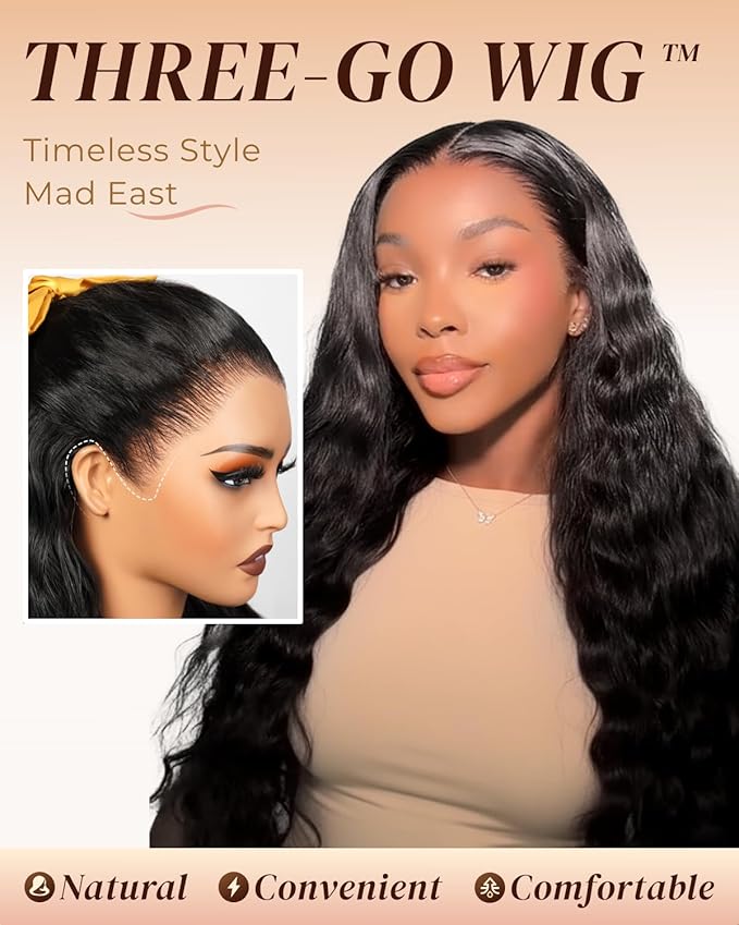 Arabella 13x6 Deep Curly Human Hair Wig 210% Density Curly Wigs Human Hair 100% Glueless Lace Front Wig 12a Pre Plucked Bleached Pre-Cut Wigs (24inch,13x6 deep curly wig)