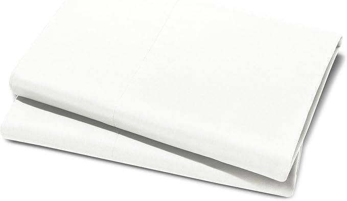 Bare Home Microfiber Pillow Cases - King Size 20x36 - Cooling Pillowcases - Double Brushed - Easy Care - Envelope Closure (King Pillowcase Set of 2, Cream)
