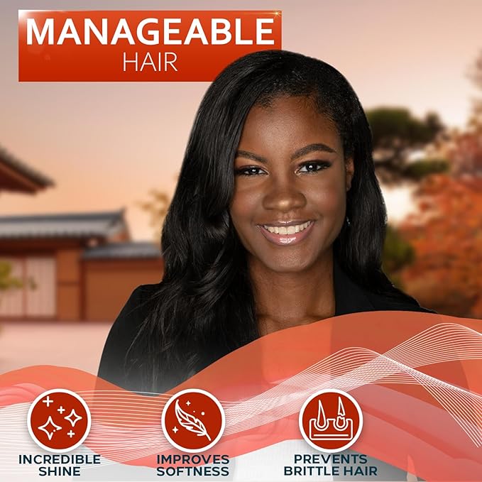 Batana Oil Hair Serum - Repair Thinning, Dry, Damaged, Fine and Split Ends - Thickening, Lightweight Formula - Anti Frizz and Heat Protection Control Products for Men and Women - Curly and Frizzy Mix