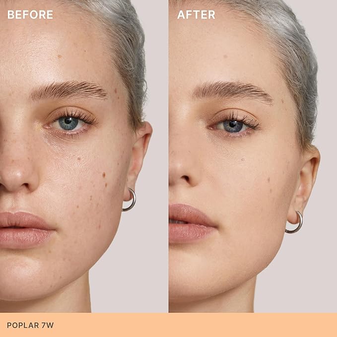 ILIA - Skin Rewind Complexion Stick - Foundation + Concealer + Skincare | Non-Toxic, Vegan, Cruelty-Free, Clean Makeup (7W - Poplar, 0.35 oz | 10 g)