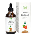 USDA Certified Organic Jojoba Oil (4 Oz) 100% Pure Natural, Chemical-Free, Hexane-Free, Hair Growth, Scalp Care, Skin Hydration, Nails Natural Beauty Enhancement, Anti-Aging