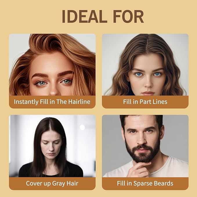 Gowwim Root Touch up Powder, Instantly Gray Hair Cover up Hairline Powder for Women & Men Waterproof and Sweatproof Root Cover Up Long-Lasting for Thinning & Loss Hair (Light Blonde1, 4g)