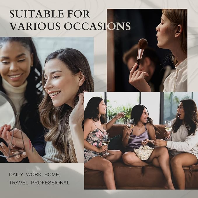 Color Nymph Makeup Kit for Women, All In One Notebook Makeup Palette Set With Mirror for Girls Includes 24 C Eyeshadow Palette,Lipgloss,Face Powder,Blushes (Purple)