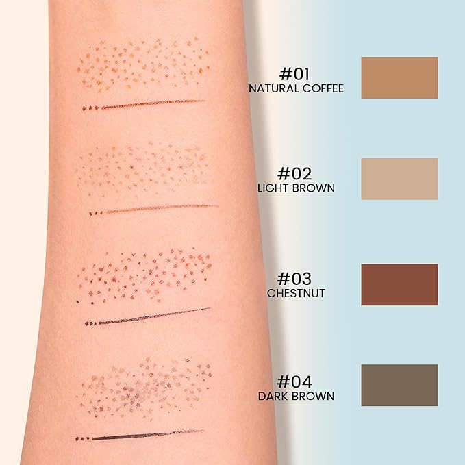 2-in-1 Dual Ended Microblading Freckle Pen & Freckle Stamp,Waterproof Freckle Stamp & Precise 15°Tip for Natural Lifelike Freckle Makeup,Perfect Make up,Last 24Hrs.