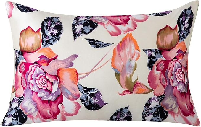SLPBABY Silk Pillowcase for Hair and Skin with Hidden Zipper Print (Queen, Pattern20)