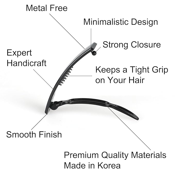 12pcs Hair Barrettes Set for Women and Girls, Hair Clips for Thick Thin Fine Hair, Non-metal Hair Accessories, Non-Slip Grip Handmade Snap Hairpin, BPA Free (LY2)