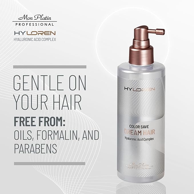 Hyloren Dream Blow Dry Hair Spray Heat Protection for Colored/Dry Hair - Color Save Formula, Humidity Resistant, Smooth, Uniform Hair, Locks in Moisture, High Gloss Shine - 250ML