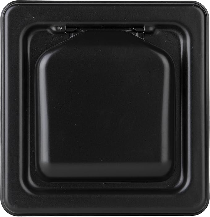 NO-PEST VENT MetalGuard, Dual Door Dryer Vent Cover Outdoor 4 Inch, Powder-Coated Heavy Duty Steel, Pest Proof, Rust Resistant, Safe & Efficient Vent Cap (Onyx, STEEL 4" W/O Duct Tube)