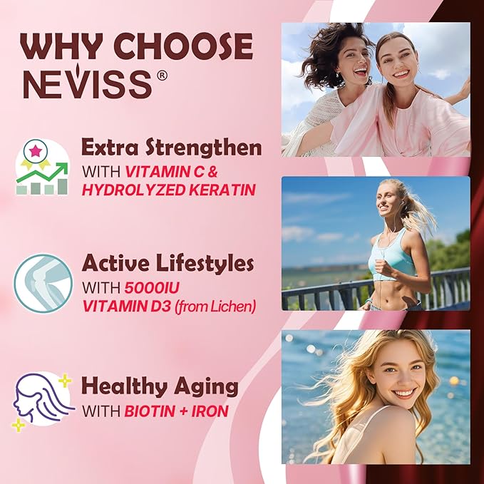 Hydrolyzed Collagen Peptides Gummies for Women & Men, Multi Collagen Type I,II,III,V,X w/ 5000IU Vitamin D3 & Biotin Keratin Hair Vitamin Gummies, Marine Collagen Supplement Gummy - Sugar Free, 60ct