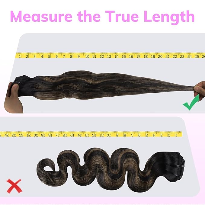 IDN BEAUTY Seamless Clip In Hair Extensions Human Hair Body Wave 150g 1B/6/1B Balayage Natural Black to Chestnut Brown Remy Hair Seamless Clip Ins For Black Women PU Invisible Edge 22 Inch 9pcs