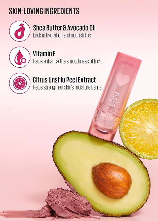 Kaja Love Blur Lip Balm - 06 Affection | Soft & Comfort Semi-Matte Blurring Daily Color Lip Balm | Shea Butter, Avocado Oil, Citrus Unshiu Peel Extract, Vitamin E Infused |4g / 0.14oz.