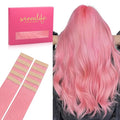 WENNALIFE Tape in Hair Extensions Human Hair Peach Pink Tape in Extensions, 10pcs 30g 24 inch Remy Invisible Tape Ins Straight Colored Soft Real Human Hair Tape in Extensions Refill Set Extensions