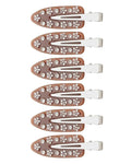 HAIMEIKANG 6 PCs Acrylic Creaseless Hair Clips for Women - No Crease No Bend Hair Clip Makeup Bangs Clips for Women and Girls Flat Hair Clips for Hair Styling