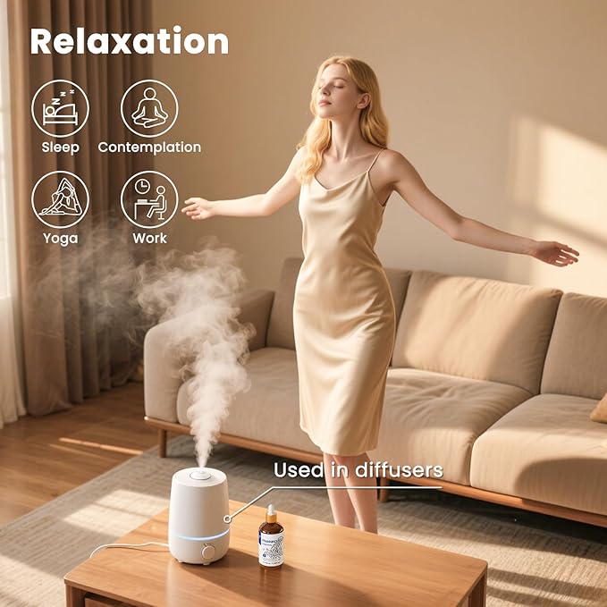 HIQILI 100ML Frankincense Essential Oil, for Massage, 100% Pure and Natural 3.38 Fl Oz