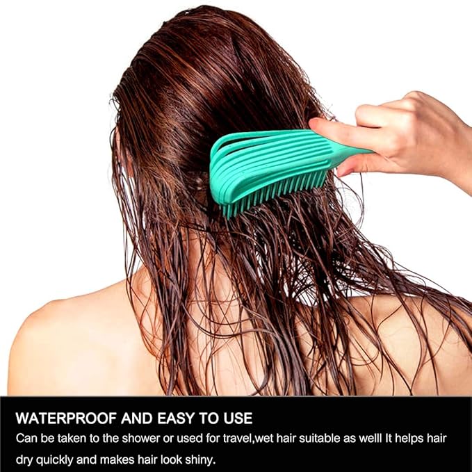 3 Pack Hair Detangler Brush for Afro America/African Textured 3a to 4c Kinky Wavy/Curly/Coily/Wet/Dry/Oil/Thick/Long Hair, Detangling Brush for Natural, Exfoliating Your Scalp for Beautiful