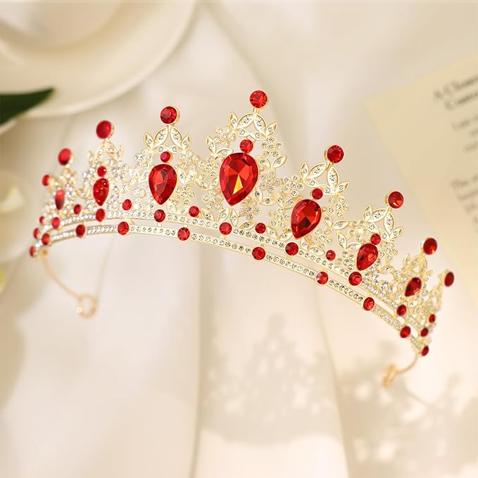 Princess Tiara and Crown for Women Wedding Tiaras for Bridal girls Tiaras and Crystal Crowns Rhinestone Headband Metal Hair Accessories for Costume Birthday Party Prom Gifts
