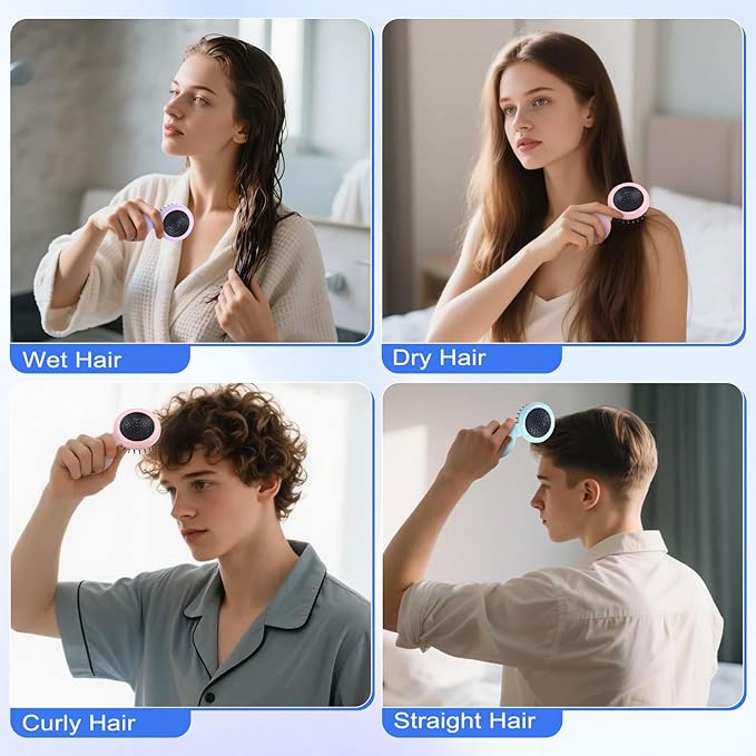 4 Colors Folding Mirror Hairbrush, 2 in 1 Compact Pocket Mirror Comb with DIY Stickers, Round Mini Pocket Makeup Mirror for Travel Women Girls (20 Pcs)