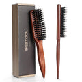 BESTOOL Hair Brush,Pure Boar Bristle Hair Brush for Better Hair Texture Slick Back Brushes for Women Men and Kids Best for Sensative Scalp Medium Thin and Fine Hair Smoothing Flyaways, Edge Control