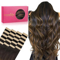 WENNALIFE Tape in Hair Extensions Human Hair, Remy Hair Extensions Straight Human Hair Tape in Extensions Skin Weft Extensions