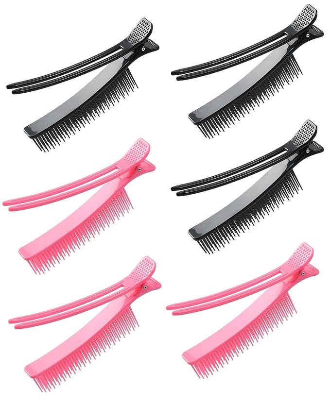 6 Pack Grip Clips for Hair Sectioning Styling, Haircuts Coloring cosmetology supplies hair cutting clips