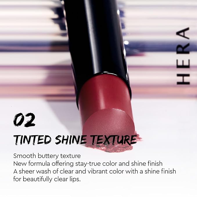 HERA Sensual Tinted Shine Stick 3.5g #498 ANGELS KISS | 12HR Long-lasting Lipstick, Sheer & Buildable Lip Tint Stain, Hydrating Formula with Vitamin E, Smooth Finish and Luxurious Korean Makeup
