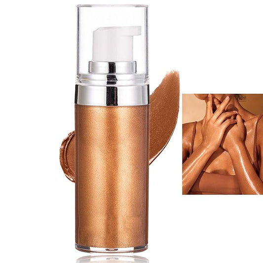 Body Luminizer Liquid Illuminator, Bronze Gold, Skin Foundation Concealer, All Skin Types