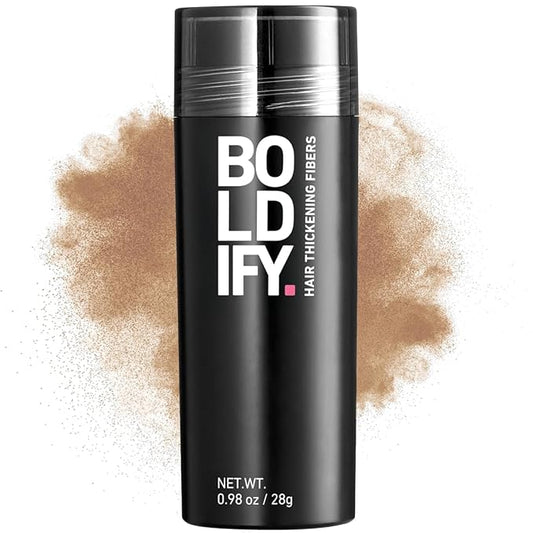 BOLDIFY Hair Fibers (28g) - Fill In Thinning and Fine Hair for an Instantly Fuller, Thicker Look - 14 Shades for Women & Men - Dark Blonde